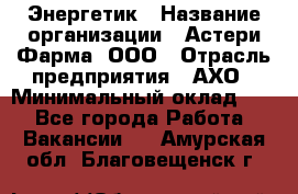 Энергетик › Название организации ­ Астери-Фарма, ООО › Отрасль предприятия ­ АХО › Минимальный оклад ­ 1 - Все города Работа » Вакансии   . Амурская обл.,Благовещенск г.